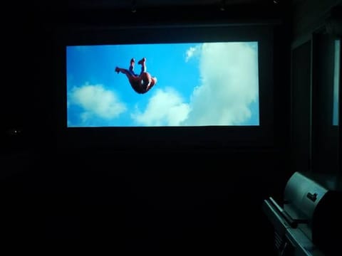 Our outdoor theater is perfect for a night of entertainment and relaxation.