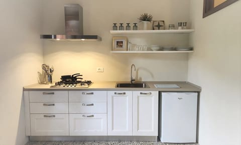 Kitchenette in the studio apartment downstairs