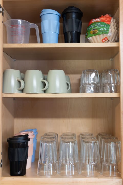 Coffee mugs, glasses and more