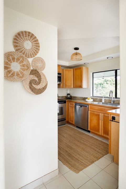 One of our owners is a serious chef, so we stocked this kitchen with everything you need to make even the most ambitious meal.