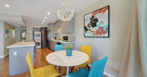 Modern Dining Area: It can fit 4 people