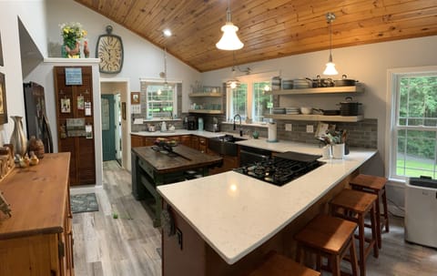 Lots of counter space and bar seating