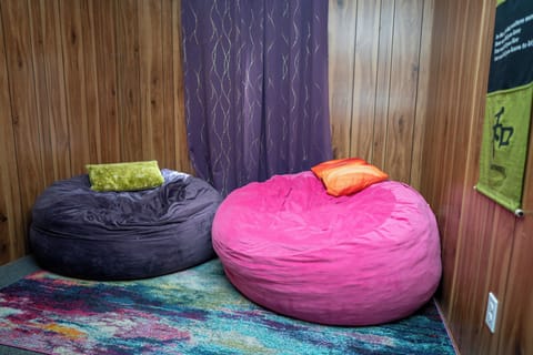 Kick back in our beanbags!
