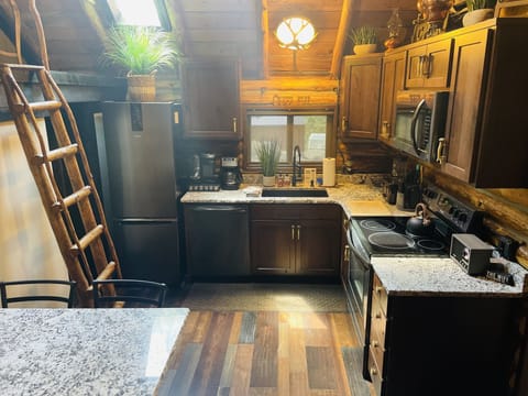 Full kitchen with everything you need for cooking or baking.