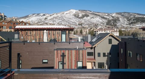 Rooftop Deck View of Ski Resort
