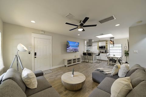 Unit 3. Living and dining area. Unit is 2 bedrooms and 2 bathrooms.