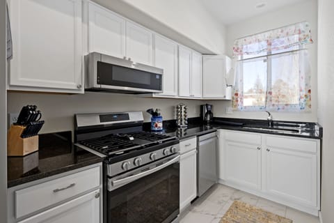 Kitchen with lots of natural light.