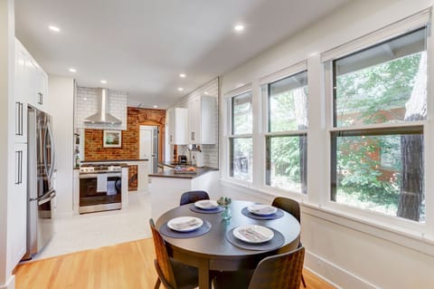 Dining area, Kitchen beyond