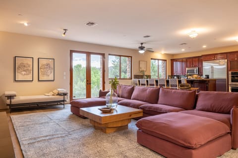 Living room near the kitchen.
