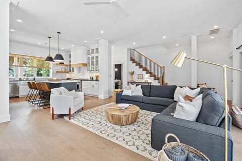 Up for a game night with the crew? We have Scrabble, Clue, Monopoly, Sequence, Bananagrams, puzzles, poker chips and cards in the cabinet by the fireplace.