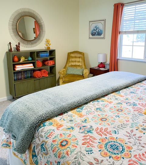 Towels, extra pillows and blankets set up ready for you during your stay.