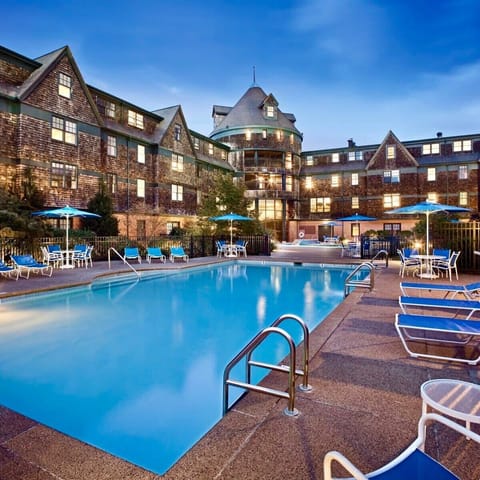 Indoor pool, seasonal outdoor pool