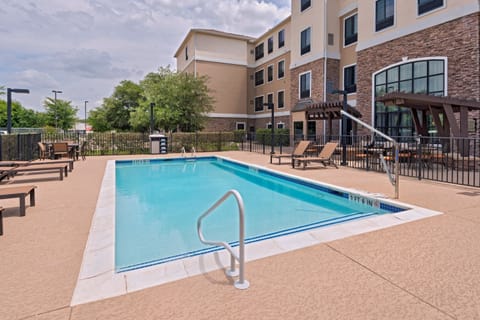 Take in gorgeous views while lounging around the on-site outdoor pool.
