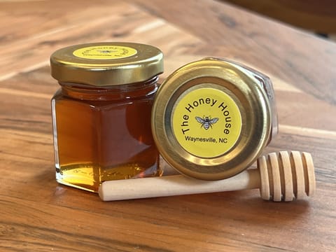 Every guest will have a sample of our local Western NC honey waiting for them!
