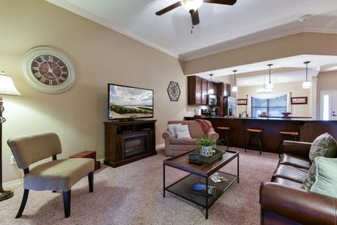 Stream your favorite shows on the large-screen TV