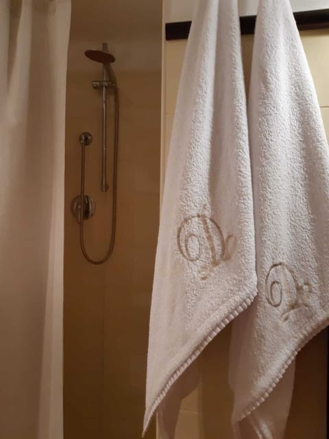 Shower, bidet, towels