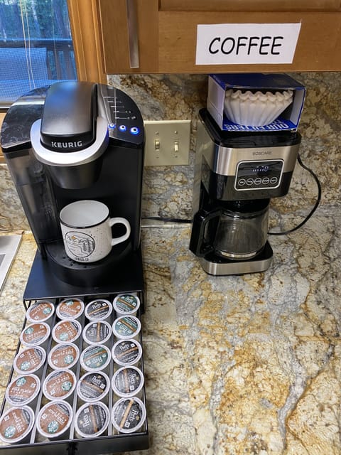Coffee station - Keurig as well as drip coffee machine
