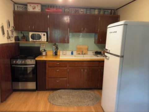 Antique kitchen with modern conveniences