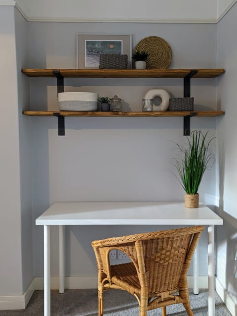 Work from anywhere space in main bedroom 