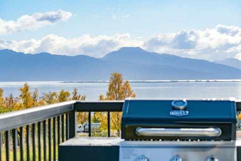 Enjoy the views from the deck overlooking the famous Homer Spit!!