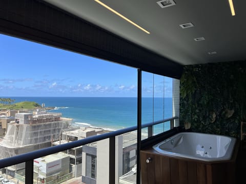 Indoor spa tub