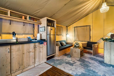 An open floor plan for a spacious feel.