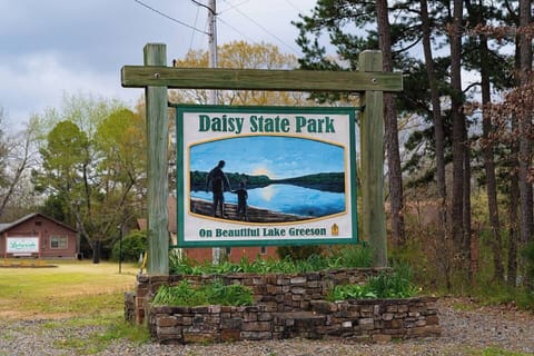 Let the kids do the camping at Daisy State Park while you enjoy the luxury of a soft bed and a full kitchen!!