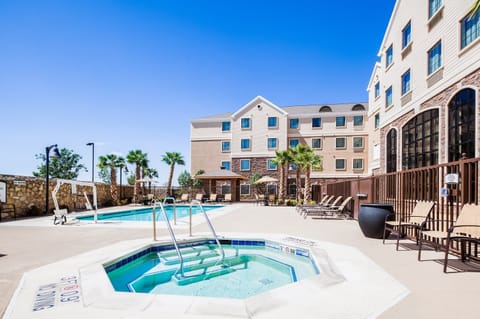 Take a dip in the outdoor pool.