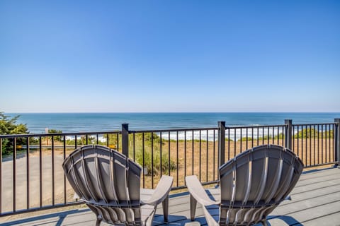 Outdoor Deck with Beach View