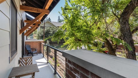 View of downtown from the large wrap-around balcony.