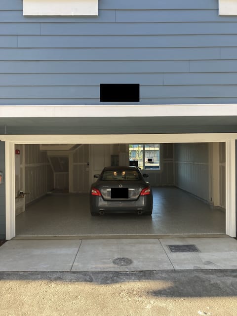 2-car garage (w/ extra space on the front-right side)