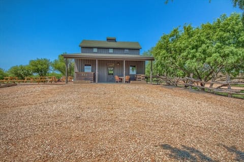 Front porch and front door with circle drive way