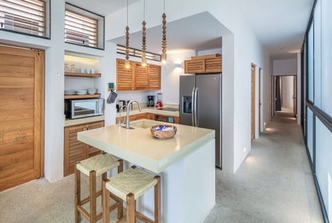 well equipped kitchen