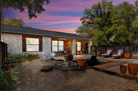 Welcome to the Hippie Pickle, a majestic little home perfectly located in Wimberley TX.