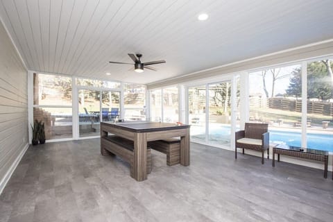 Extra dining and game table!