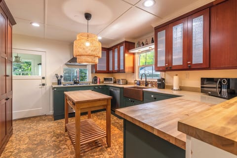 The kitchen is fully equipped to for whatever meal - your heart desires.