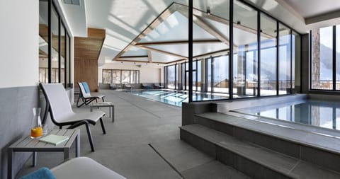 Indoor pool, a heated pool