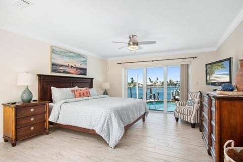 The primary suite offers amazing water views and so much more!!