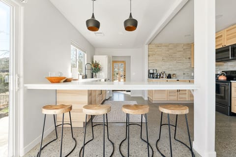 Keep the chef company at the counter height bar