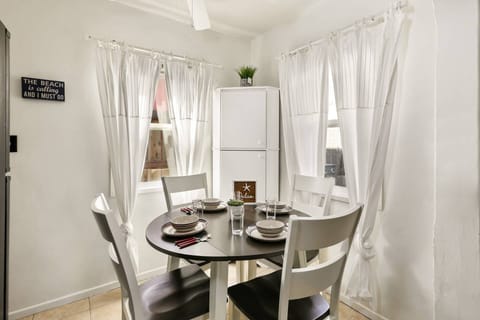 If the beach is calling....why are you still in the dining room??? LOL!