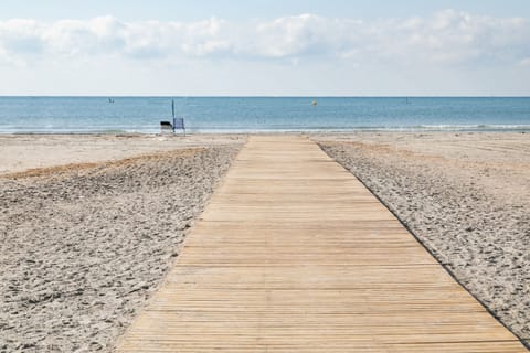 On the beach