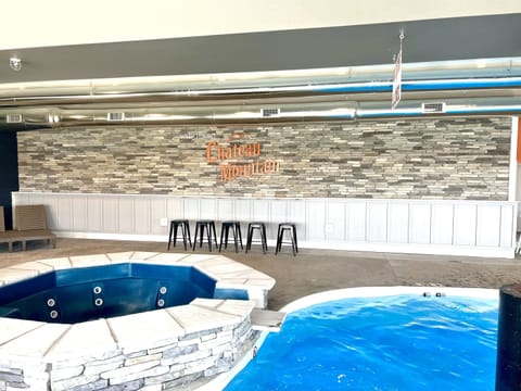 Indoor pool, a heated pool