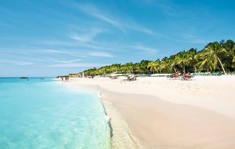 Sun loungers, beach towels