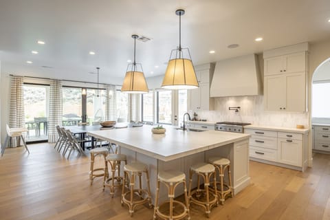 Kitchen Island - The Kitchen Island comfortably seats 6 adults and creates a great space for serving and preparing meals.