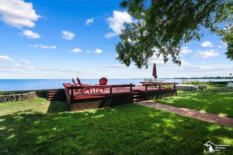 Welcome to your own deck right on the Great Lake Erie! 