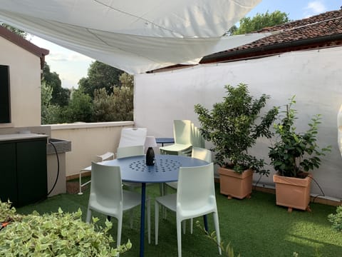 Rare terrace in venice with comfortable dining external area