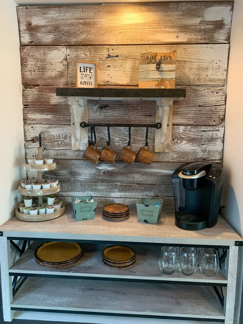 Enjoy the full coffee bar!