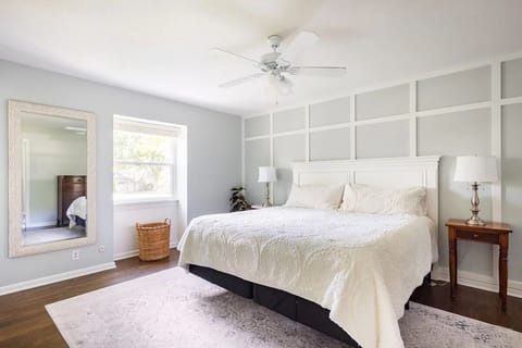 The master bedroom (on the second floor). 