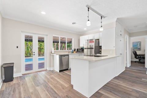 Warm and inviting, this kitchen is the heart of the home.