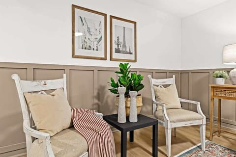 Whether you are looking to relax and watch a movie or curl up with a good book, this living room has everything you need to make your stay enjoyable.